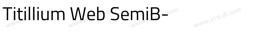 Titillium Web SemiB字体转换